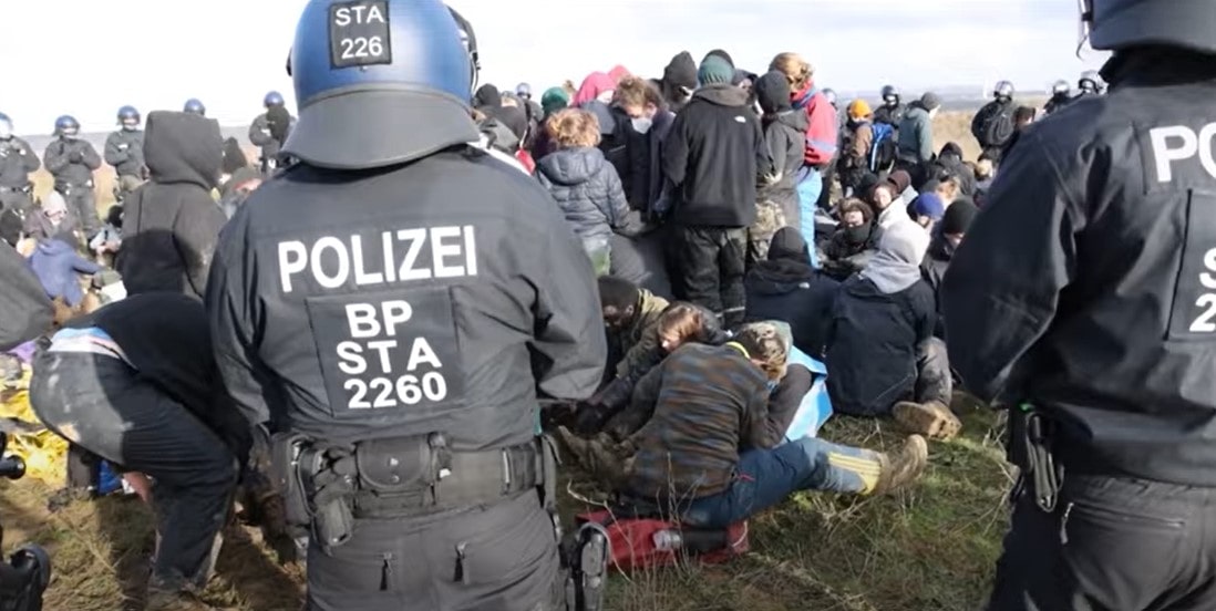 Greta Thunberg, detenida en una protesta en una mina de carbón en Alemania